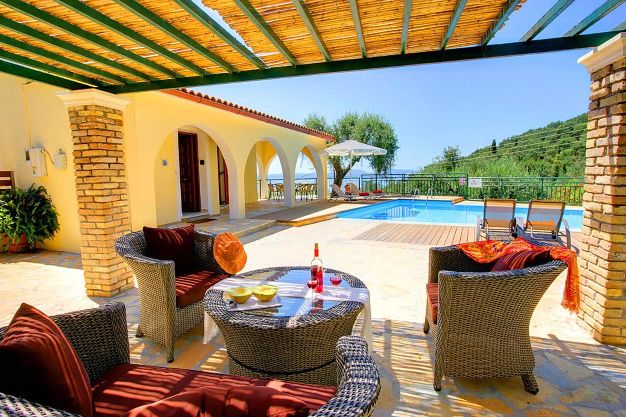 Villa Nitsa Signature Villa In Exquisite Northeastern Corfu Greece Ниссаки Экстерьер фото